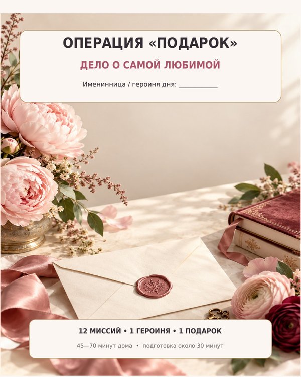 Обложка «Операция «Подарок»: для неё»